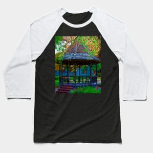 The Victorian Gazebo In Impasto Baseball T-Shirt